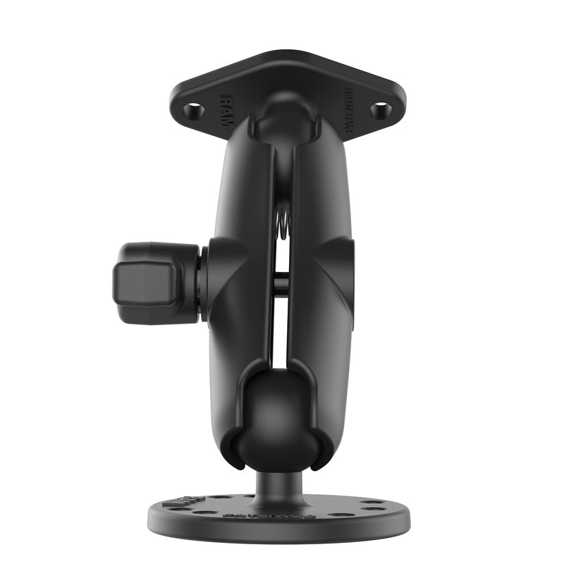 RAM Mounts RAM-B-138U Double Ball Drill-Down Mount with Diamond Plate with Medium Arm - Image 3